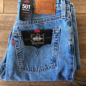 501® High Waist Straight Leg Jeans
LEVI'S®